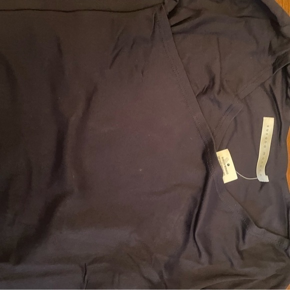 Susana Monaco Women Long Sleeve V- Neck Angled Wrap Dress Midnight - Picture 8 of 14